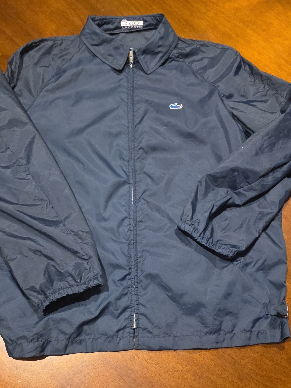 Vintage Izod Lacoste Men's Navy Lightweight Windbreaker Jacket XL